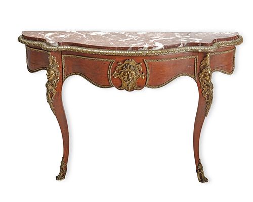 A French Louis XV-style demi-lune