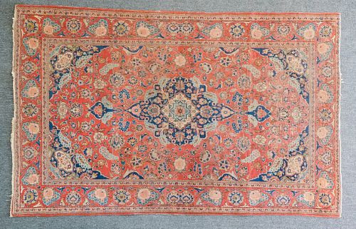 Large Antique Finely Woven Fereghan Sarouk Carpet