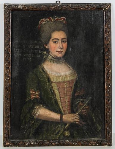 Antique European School Portrait of a Lady