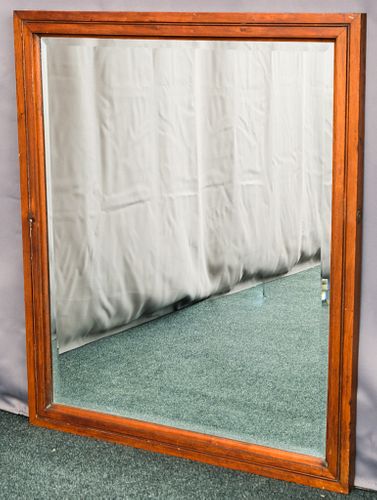 Mahogany Mirror with Beveled Glass