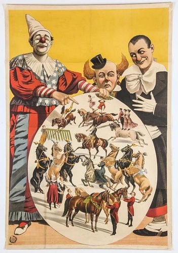 Original Adolf Friedlander Circus Poster.