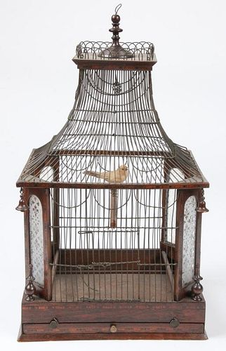 Victorian Style Mansard Birdcage