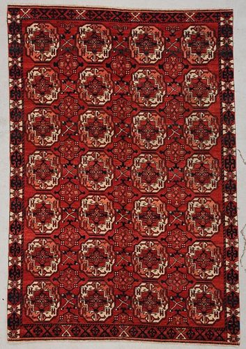Afghan Turkmen Rug: 5' x 7'3" (152 x 221 cm)