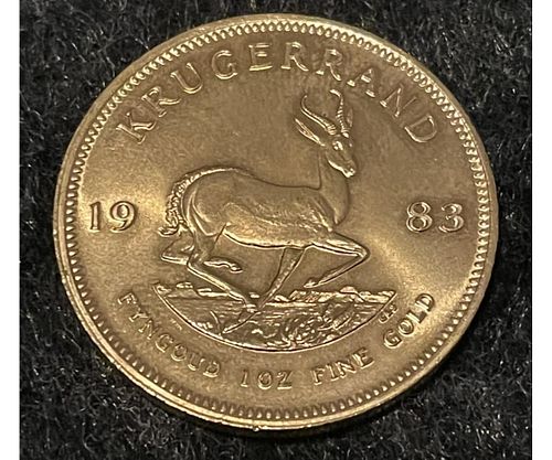 1983 SOUTH AFRICAN KRUGERRAND 1oz 22kt COIN