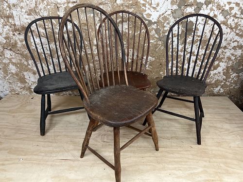 Four Windsor Chairs
