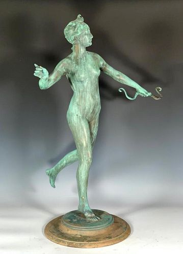 Frederick William MacMonnies Bronze, Diana