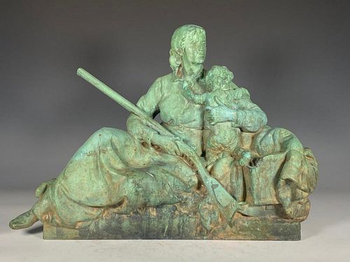 Frederick William MacMonnies Bronze, Pioneer Mother