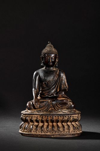 Copper Alloy Figure of Shakyamuni