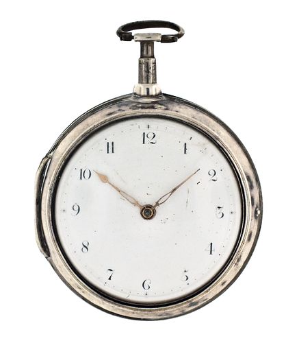 A late 18th century fusee pocket watch with rack lever escapement signed P. Litherland & Co.