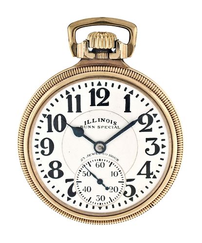 An Illinois Bunn Special 163A Elinvar type IIB pocket watch