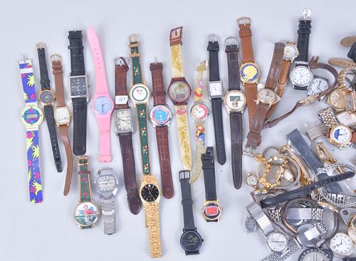 A large lot of mens and womens wrist watches