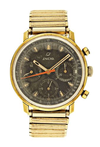 An Enicar ref. 2303 Garnix wrist chronograph