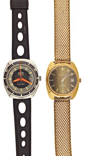 A lot of two Consul wrist watches including a Cyrano divers watch