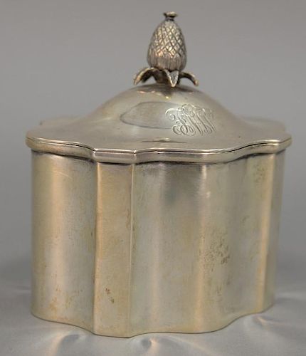 Sterling silver tea box. 10.2 t oz.