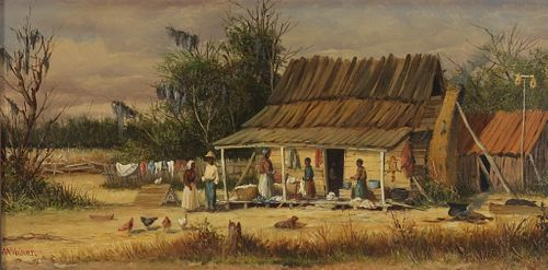 William Aiken Walker Plantation Town Painting