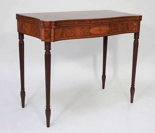 Exceptional Quality Mahogany Flip Top Game Table