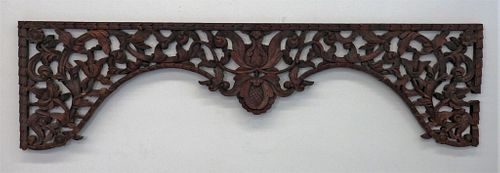 Balinese Carved Wood Entry Architectural Element