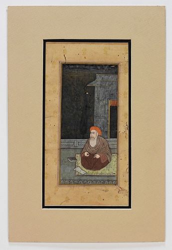 Indian Mughal Miniature Saint Painting