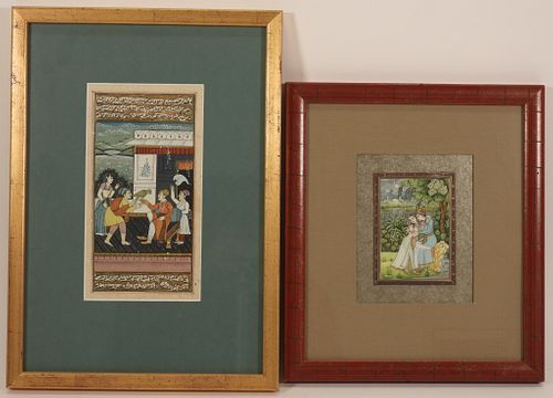 2PC Indian Miniature Paintings