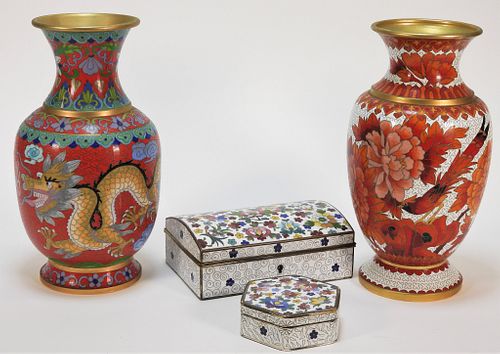 4PC Chinese Cloisonne Group