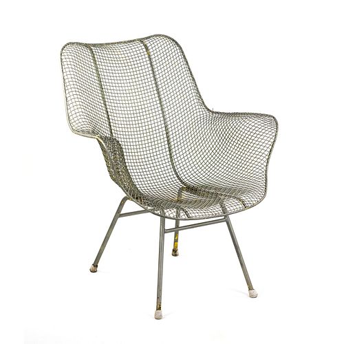 MCM Russell Woodard 'Sculptura' Silver Wire Chair