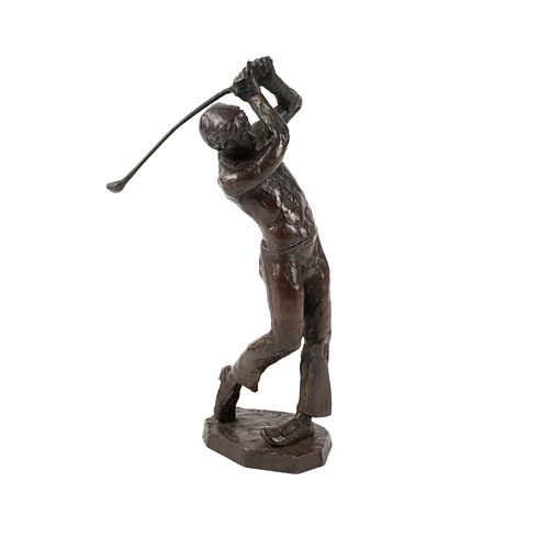 T.D. Kelsey 'Golfer' Bronze Sculpture