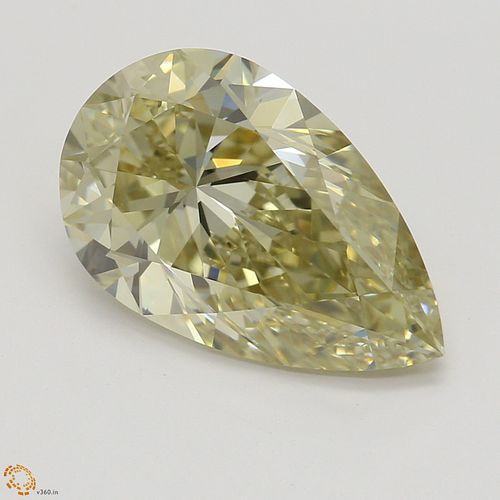 2.53 ct, Natural Fancy Brownish Yellow Even Color, VS1, Pear cut Diamond (GIA Graded), Appraised Value: $29,400 