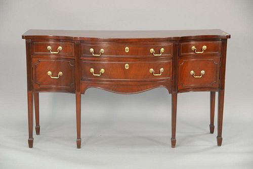 Mahogany sideboard. ht. 37 in.; wd. 66 in.