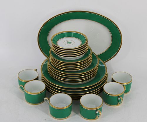 Ginori "Imperia Green" Porcelain Service.