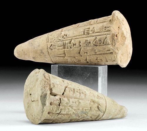 Translated Neo-Sumerian Clay Foundation Cones (pr)