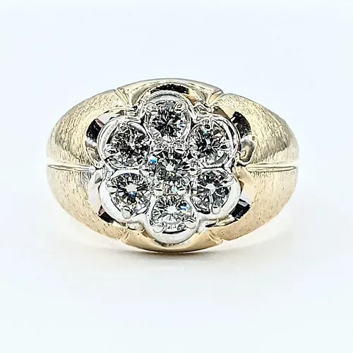 Impressive Diamond & 14K Gold Men's Ring for sale at auction from 17th ...