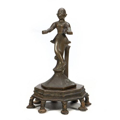 Bronze Female Figure and a Plinth