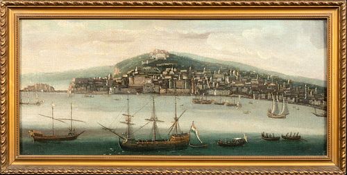BAY OF NAPLES OIL PAINTING