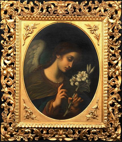 THE ANGEL OF THE ANNUNCIATION OIL PAINTING