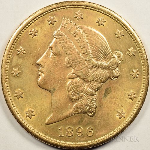 1896-S Liberty Head Double Eagle, Net About Uncirculated