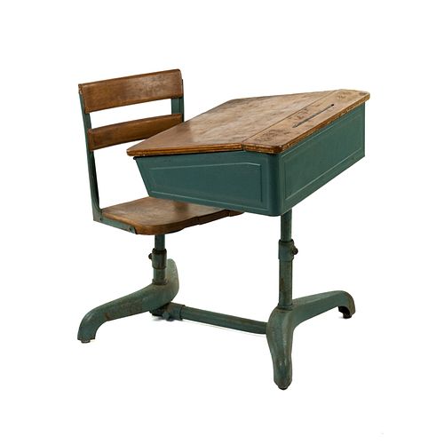Vintage School Desk and Chair