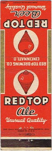 1937 Red Top Beer/Ale 113mm long OH-RT-4 Cincinnati, Ohio