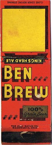 1936 Ben Brew Beer Dupe 115mm long OH-FRANK-2 Columbus, Ohio