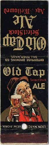 1939 Old Tap Select Stock Ale 116mm long MA-ENT-4 Fall River, Massachusetts