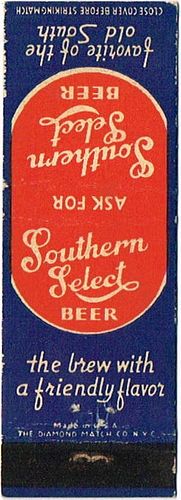 1933 Dupe Southern Select Beer 115mm long TX-GH-1 Galveston, Texas