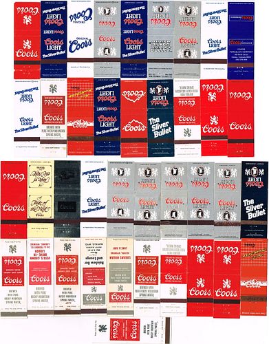 1974 Lot of 39 Coors Beer Some duplicates. Golden, Colorado