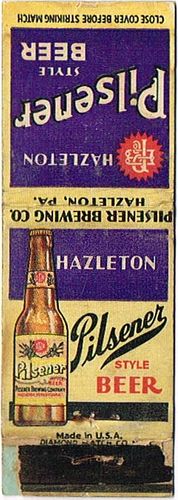 1934 Dupe Pilsener Beer 114mm long PA-HAZLE-1 Hazleton, Pennsylvania