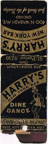 1936 Schlitz Beer WI-aSCHLITZ-C Harry's New York Bar 400 N Wabash Ave. Chicago Milwaukee, Wisconsin