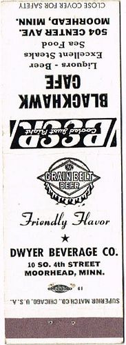 1954 Grain Belt Beer 115mm long MN-MINN-6 The Blackhwak Moorhead Minnesota Minneapolis, Minnesota