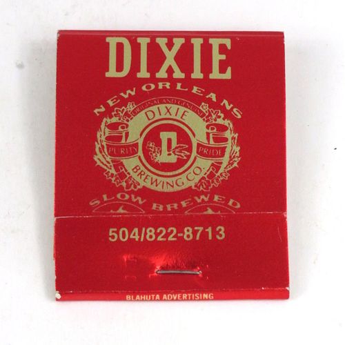 1973 Dixie Beer Full Matchbook New Orleans, Louisiana