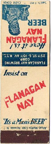 1933 Flanagan-Nay Beer 114mm long NY-FN-1 New York