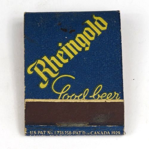 1940 Rheingold Old Scotch Ale Full Matchbook NY-LIEB-6 New York (Brooklyn)