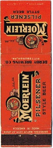 1938 Moerlein Pilsener Style Beer Dupe 110mm long PA-DERBY-2 Pittsburgh, Pennsylvania