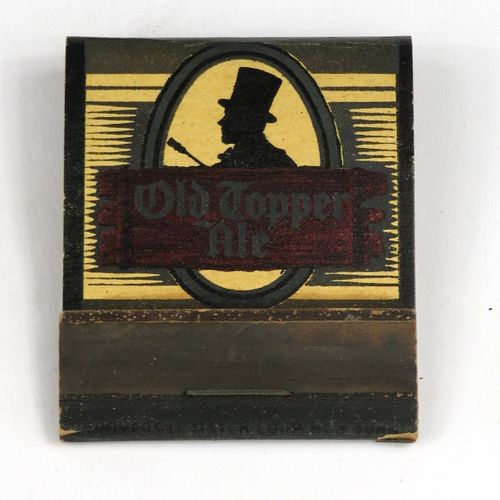 1939 Old Topper Ale Full Matchbook NY-ROCH-1 Rochester, New York