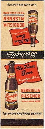 1945 Berbiglia Pilsener Beer 113mm long MO-FISCH-4 Saint Charles, Missouri